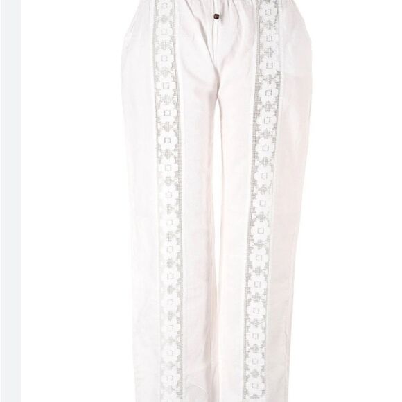 Inca Cotton Pants - New Inca Cotton White Lace Palazzo Pants Women’s Size S